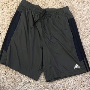 Adidas Men's Dark Gray Athletic Shorts